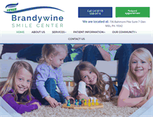 Tablet Screenshot of brandywinesmilecenter.com